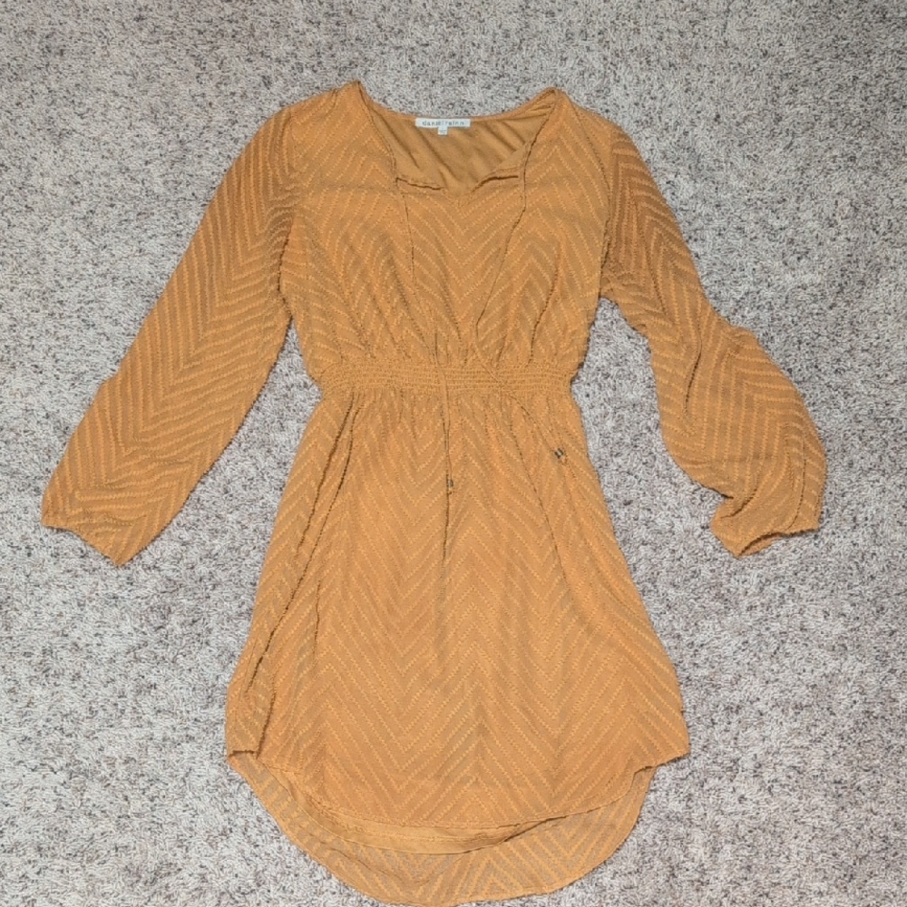Mustard Yellow Textured Dress